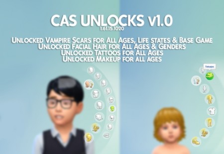 Cas Unlocks v1.0 by crilender at Mod The Sims