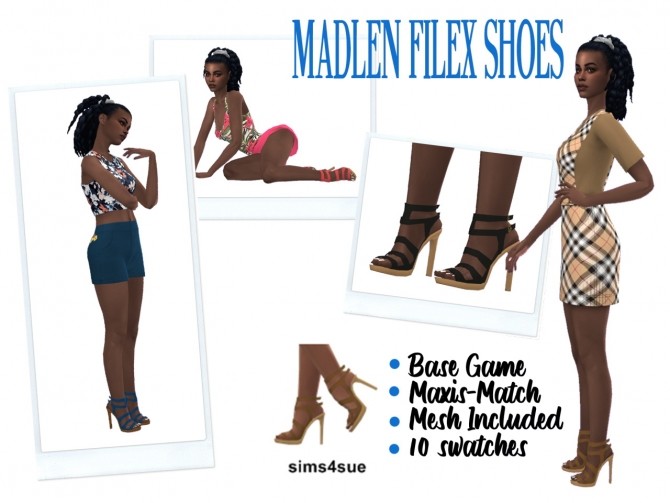 Sims 4 MADLEN’S FILEX SHOES at Sims4Sue