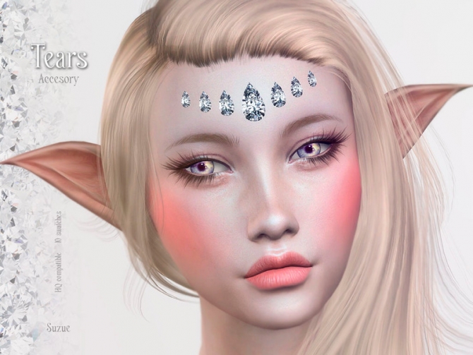 Tears Accesory by Suzue at TSR » Sims 4 Updates