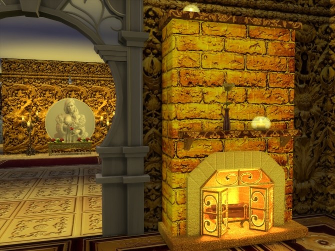 Sims 4 Set Of 2 Royalty Fireplaces at Anna Quinn Stories