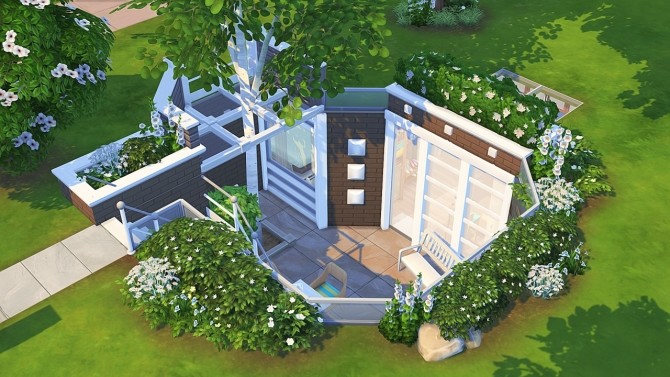 Sims 4 TINY MODERN UNDERGROUND HOUSE at Aveline Sims