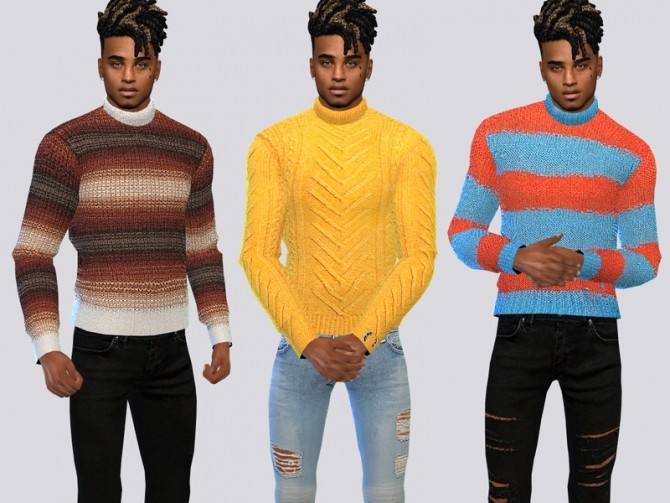 Sims 4 Chunky Sweaters by McLayneSims at TSR