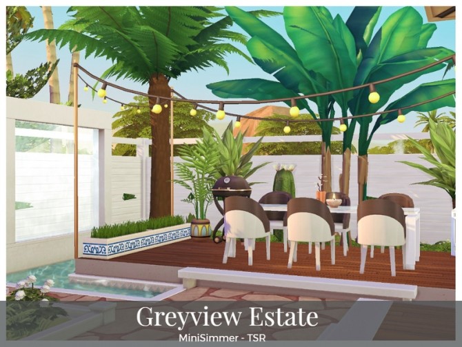 Sims 4 Greyview estate by Mini Simmer at TSR