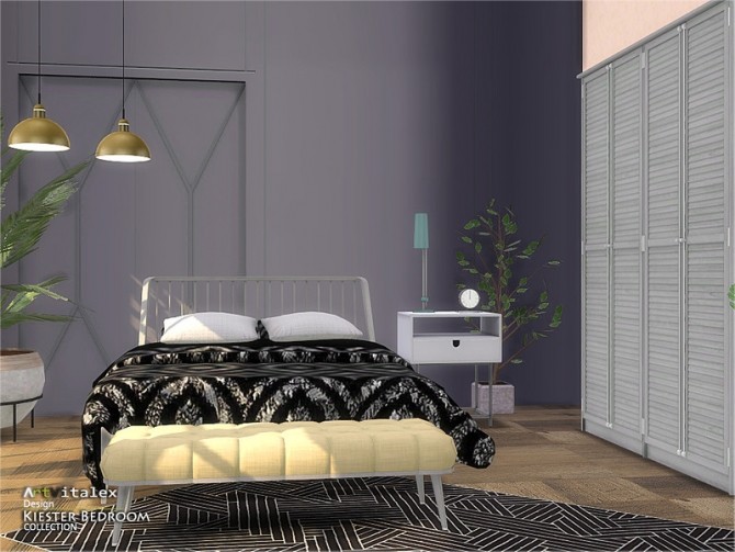 Sims 4 Kiester Bedroom by ArtVitalex at TSR