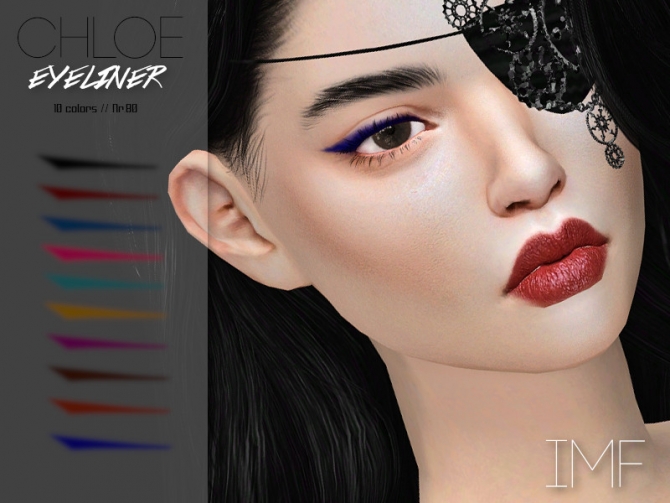 IMF Chloe Eyeliner N.80 by IzzieMcFire at TSR » Sims 4 Updates