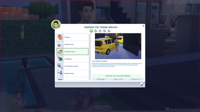 Sims 4 Driver career by SweetiePie<3 at Mod The Sims