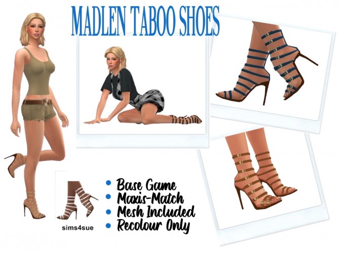 Sims 4 MADLEN’S TABOO SHOES at Sims4Sue