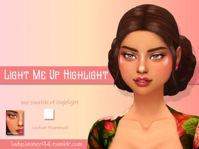 Sims 4 Light Me Up Highlight by LadySimmer94 at TSR