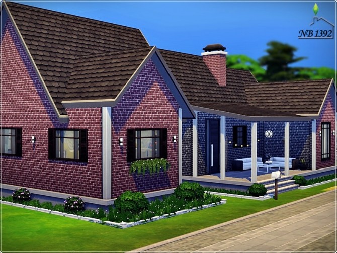 Sims 4 Mon Asile cozy family house by nobody1392 at TSR