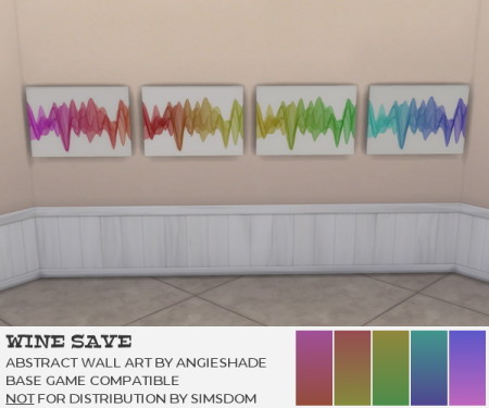 Abstract wall art at AngieShade – Intermittent simblr