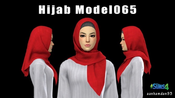 Sims 4 Hijab Model 065 & Salsa SET at Aan Hamdan Simmer93