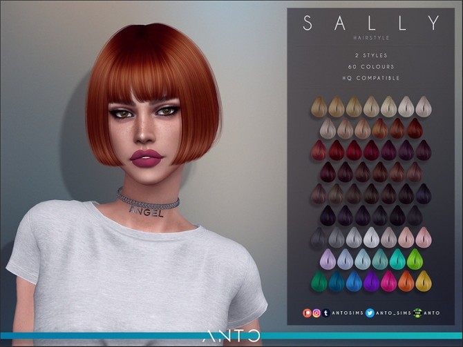 Sims 4 Sally Hairstyle by Anto at TSR
