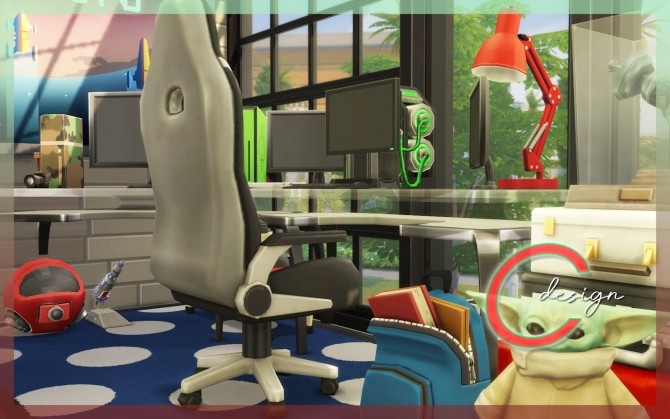 Sims 4 Gamer Boy Home by Praline at Cross Design