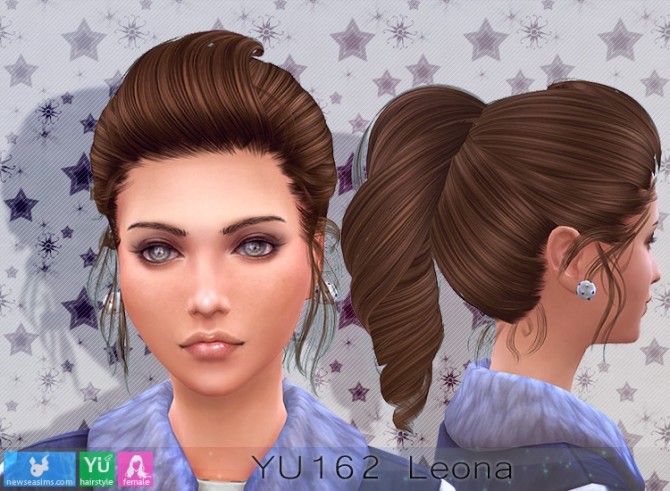 Sims 4 YU162 Leona hair (P) at Newsea Sims 4