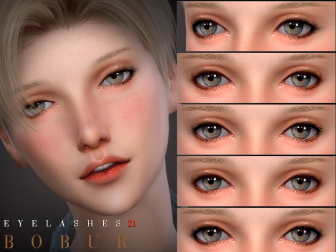 Eyelashes 21 by Bobur3 at TSR » Sims 4 Updates