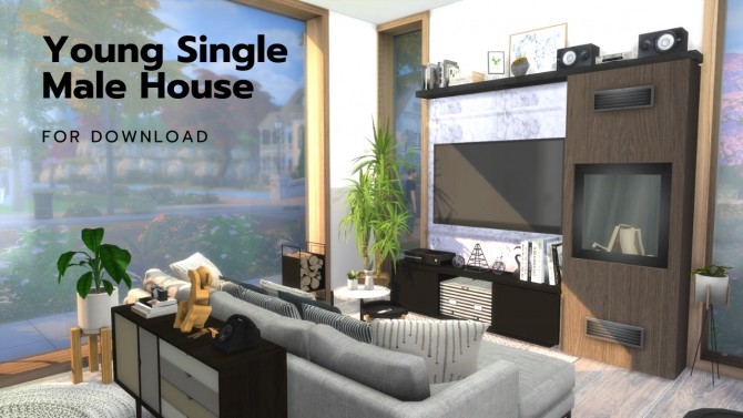 Sims 4 SINGLE YOUNG MALE HOUSE at Dinha Gamer