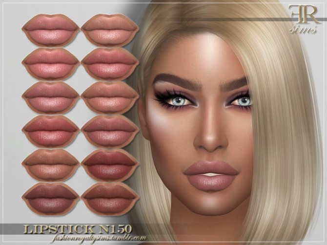 Sims 4 FRS Lipstick N150 by FashionRoyaltySims at TSR