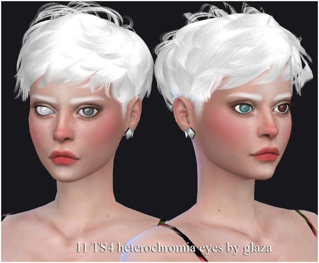 Sims 4 11 heterochromia eyes at All by Glaza