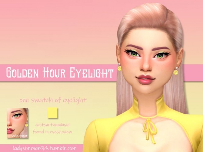 Sims 4 Golden Hour Eyelight by LadySimmer94 at TSR