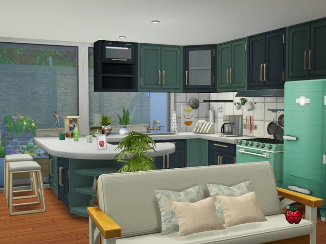 Sims 4 Rosa small home by melapples at TSR