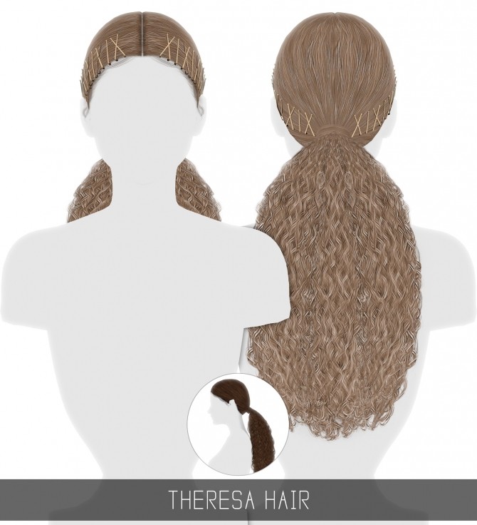Sims 4 THERESA & LOUISA HAIRS at Simpliciaty