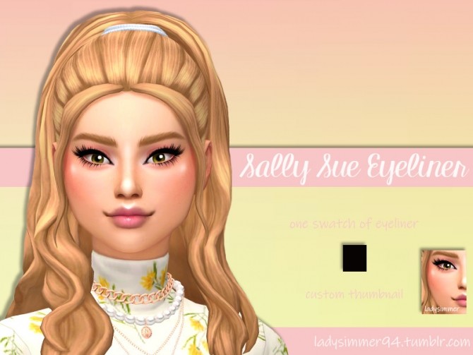 Sims 4 Sally Sue Eyeliner by LadySimmer94 at TSR