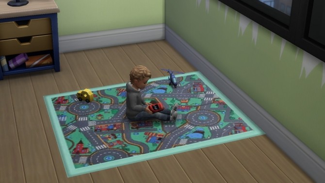 Sims 4 Car Rug for kids by simslyswift at Mod The Sims