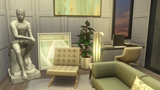 Sims 4 Luxury Studio Living at Harrie