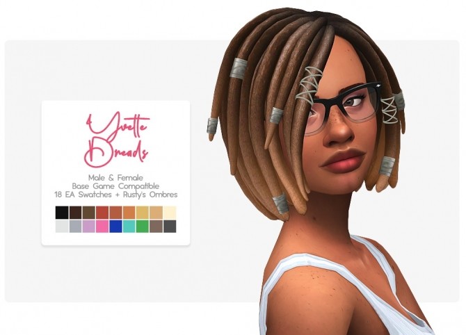 Sims 4 Yvette dreads at Nolan Sims