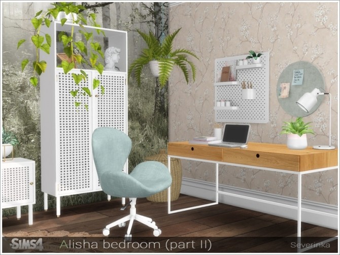 Sims 4 Alisha bedroom part II by Severinka at TSR