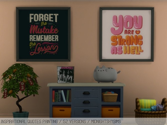 Sims 4 Inspirational quotes at Midnightskysims