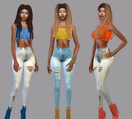 Skinny Jeans Cuts at Teenageeaglerunner » Sims 4 Updates