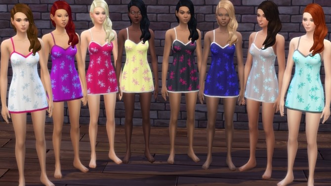 Sims 4 Chemise Collection EA PJ Recolors by LostNlonelyGrl86 at Mod The Sims