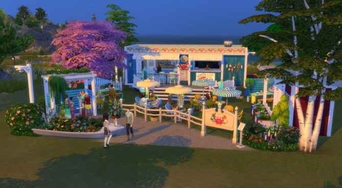 Sims 4 Euphoric crab food truck by Pyrenea at Sims Artists