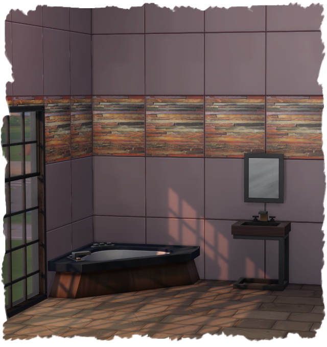 Sims 4 Patterned wall tiles by Chalipo at All 4 Sims