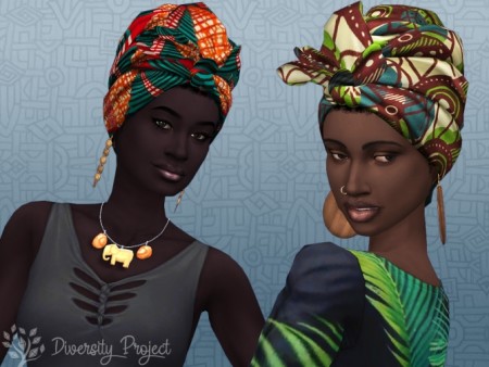 African Headwrap at Sims 4 Diversity Project
