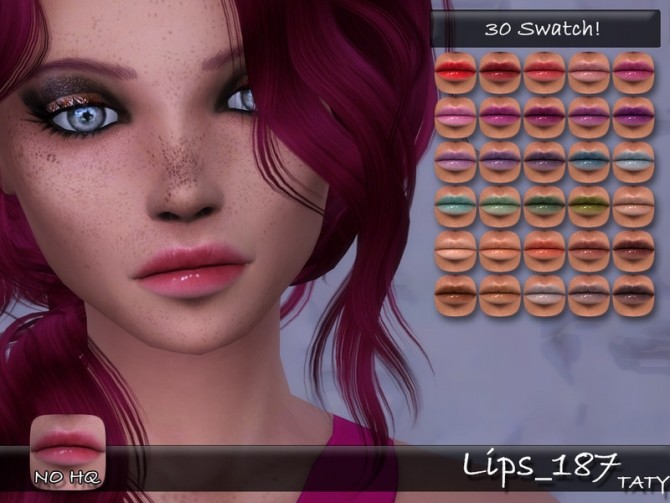 Sims 4 Lips 187 by tatygagg at TSR