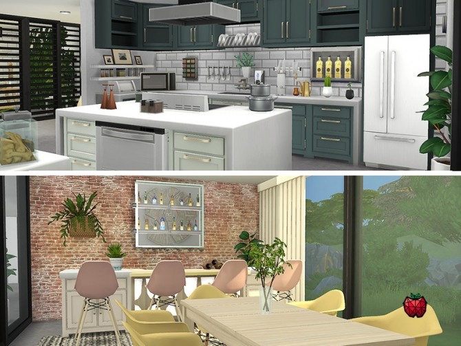Sims 4 Paula contemporary house by melapples at TSR