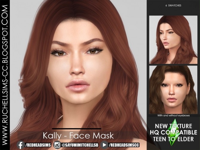 Sims 4 Kally Face Mask at Ruchell Sims