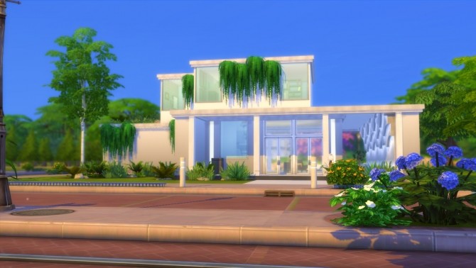 Sims 4 Modern White Bachelor NO CC by zhepomme at Mod The Sims