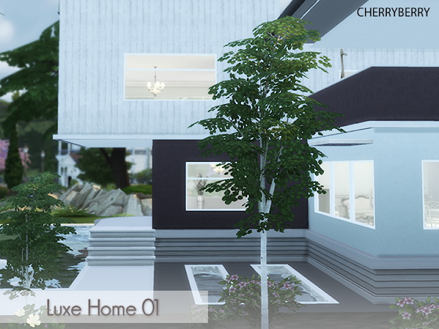 Sims 4 Luxe Home 01 at Cherryberry