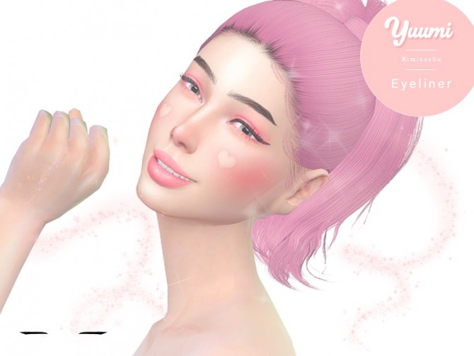 Sims 4 Yuumi Eyeliner at Kiminachu CC