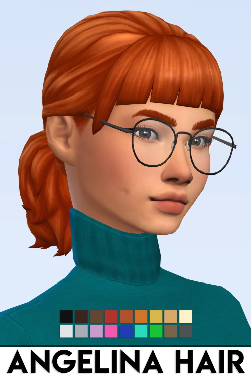 Sims 4 ANGELINA HAIR at Vikai