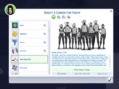 Naruto Anbu Black Ops Career by TabooEmu at Mod The Sims