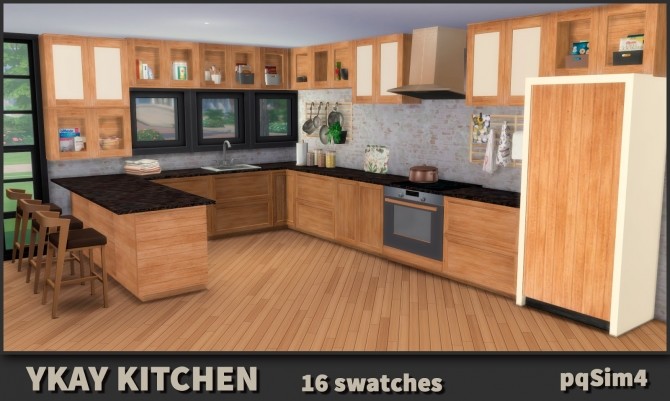 Sims 4 Ykat Kitchen at pqSims4
