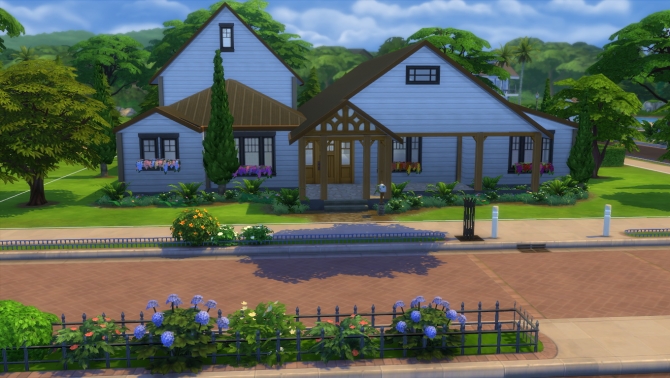 Large Rustic Family Home NO CC by zhepomme at Mod The Sims » Sims 4 Updates