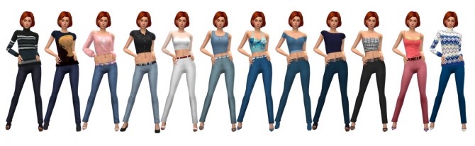 Sims 4 BG SKINNY JEANS at Sims4Sue