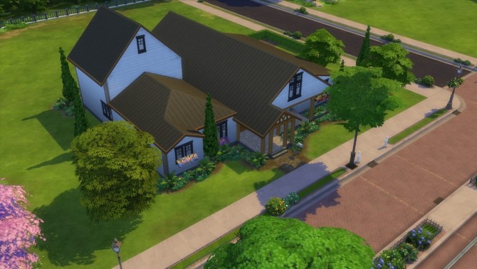 Sims 4 Large Rustic Family Home NO CC by zhepomme at Mod The Sims