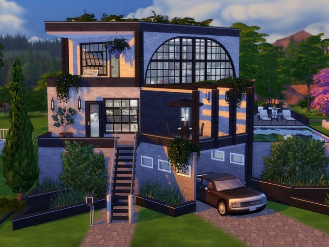 Sims 4 Modern House by Sakataax at TSR