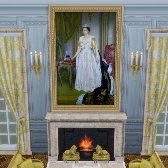 Sims 4 Englands Royal Robes paintings by DAJSims at Mod The Sims